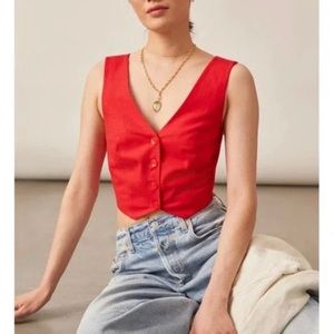 Mare Mare x Anthropologie xs NWT red vest